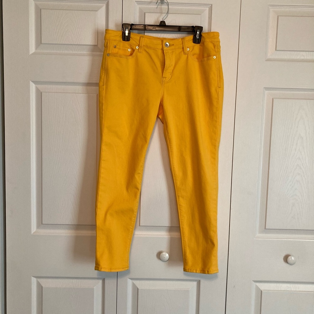 JCP Golden Yellow Ankle Pants